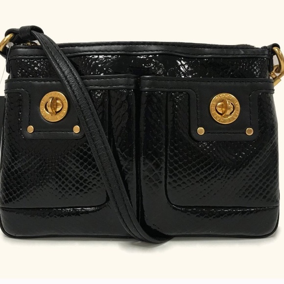 Marc by Marc Jacobs Turnlock Python Shine PercyBag - Picture 2 of 16